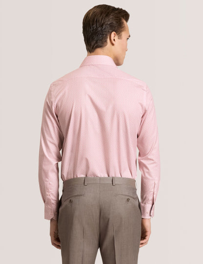 Ted Baker NANTUCKET Geo Print Stretch Cotton Slim Fit Shirt