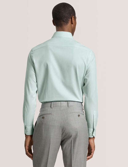 Ted Baker GENEVA Textured Stretch Cotton Slim Fit Shirt