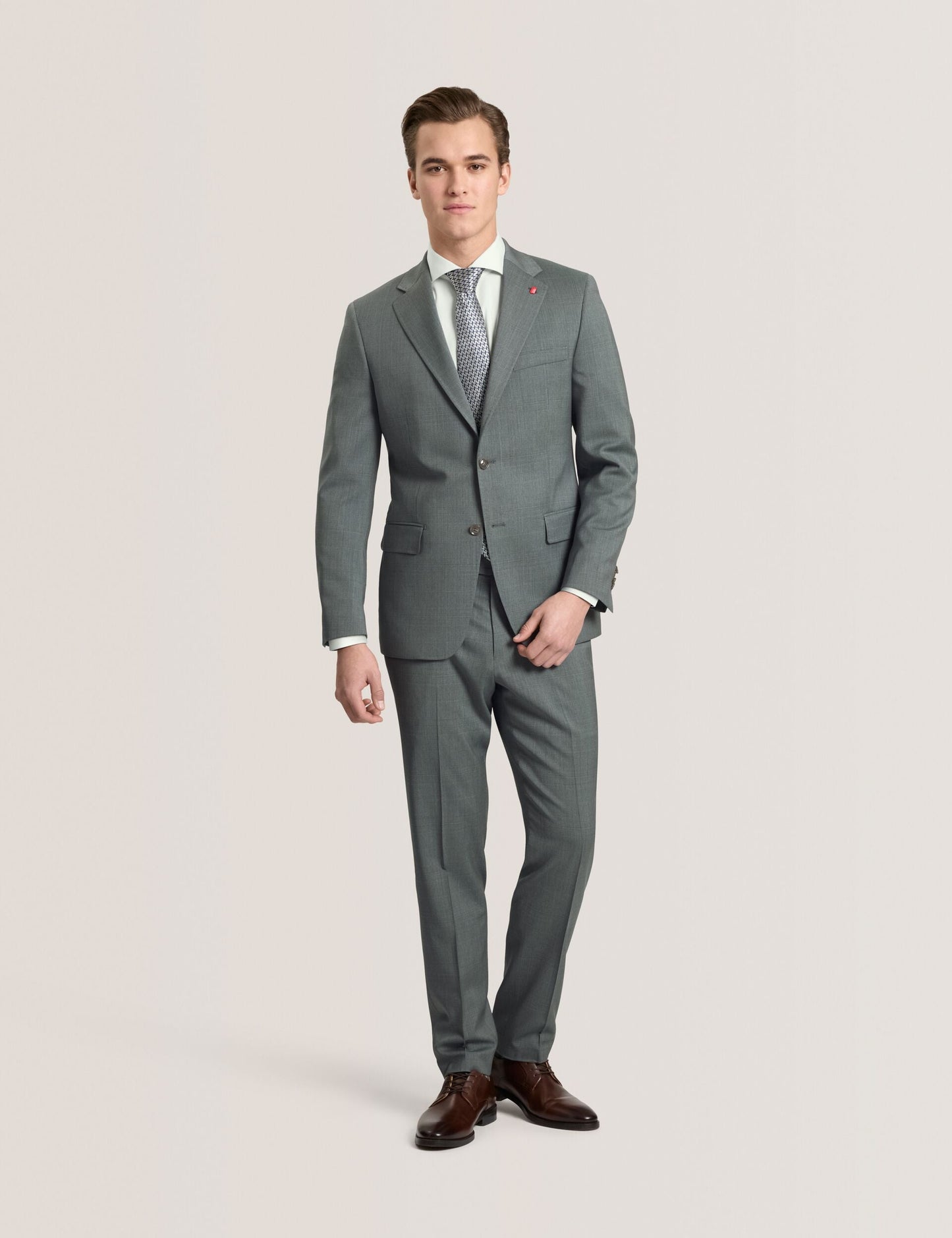 Ted Baker NANTUCKET Geo Texture Stretch Cotton Slim Fit Shirt