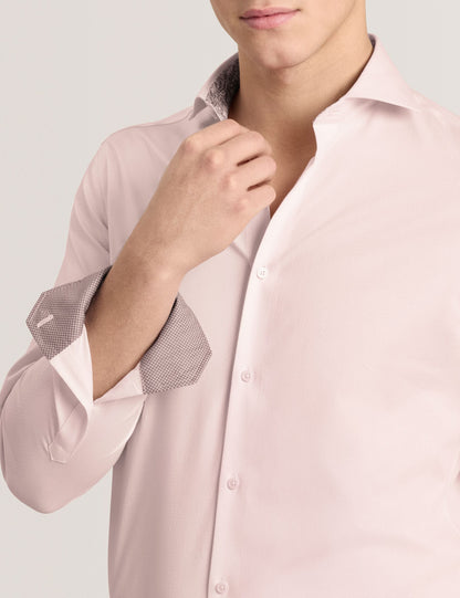Ted Baker NANTUCKET Geo Texture Stretch Cotton Slim Fit Shirt