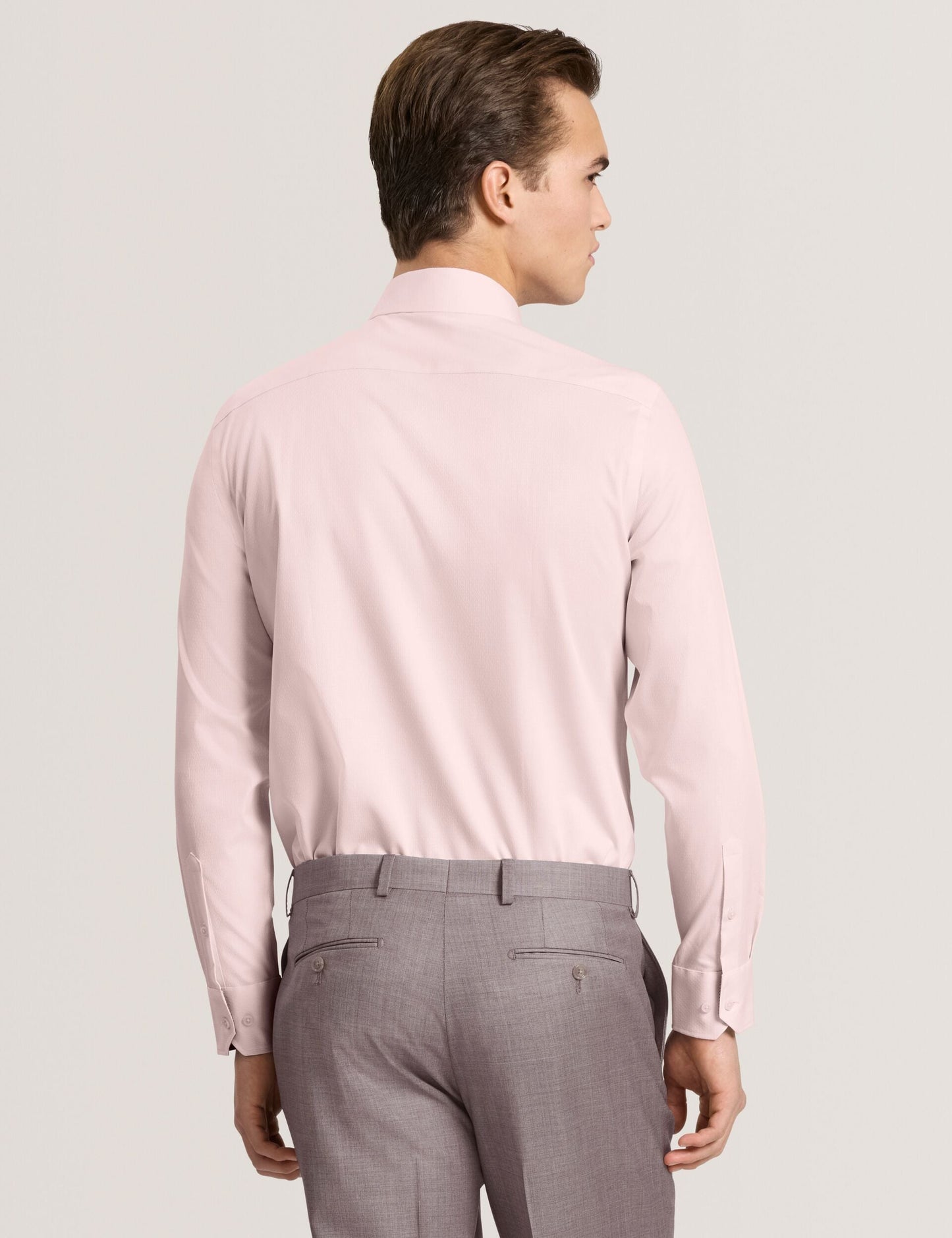 Ted Baker NANTUCKET Geo Texture Stretch Cotton Slim Fit Shirt
