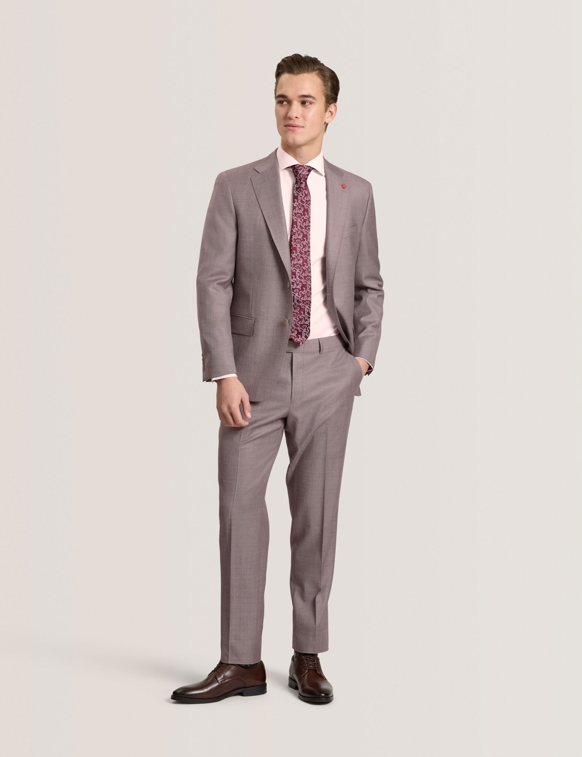 Ted Baker NANTUCKET Geo Texture Stretch Cotton Slim Fit Shirt