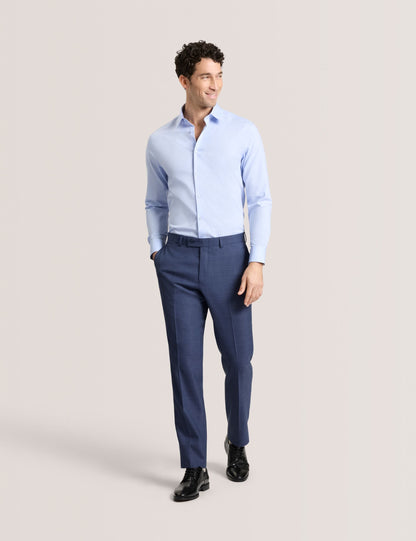 Ted Baker GENEVA Textured Stretch Cotton Slim Fit Shirt