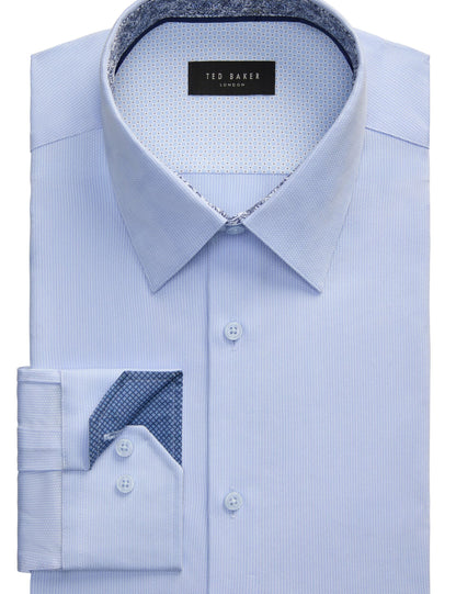 Ted Baker GENEVA Textured Stretch Cotton Slim Fit Shirt