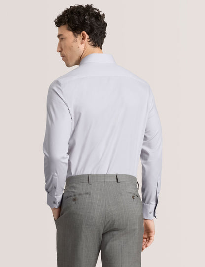 Ted Baker GENEVA Textured Stretch Cotton Slim Fit Shirt