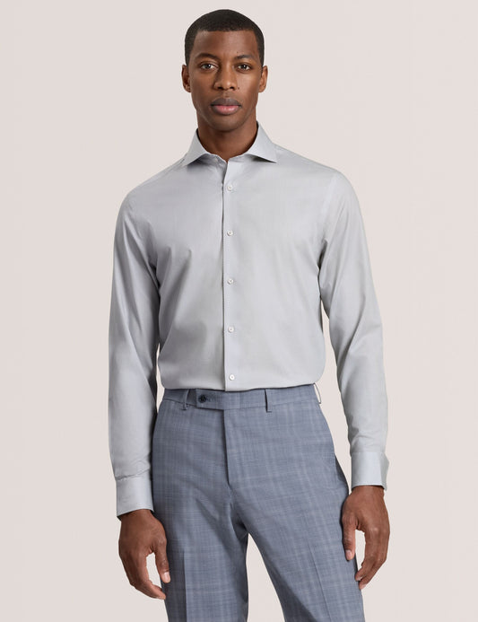 Ted Baker NANTUCKET Dobby Stretch Cotton Slim Fit Shirt