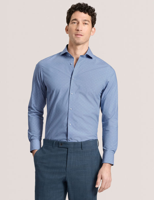 Ted Baker NANTUCKET Dobby Stretch Cotton Slim Fit Shirt