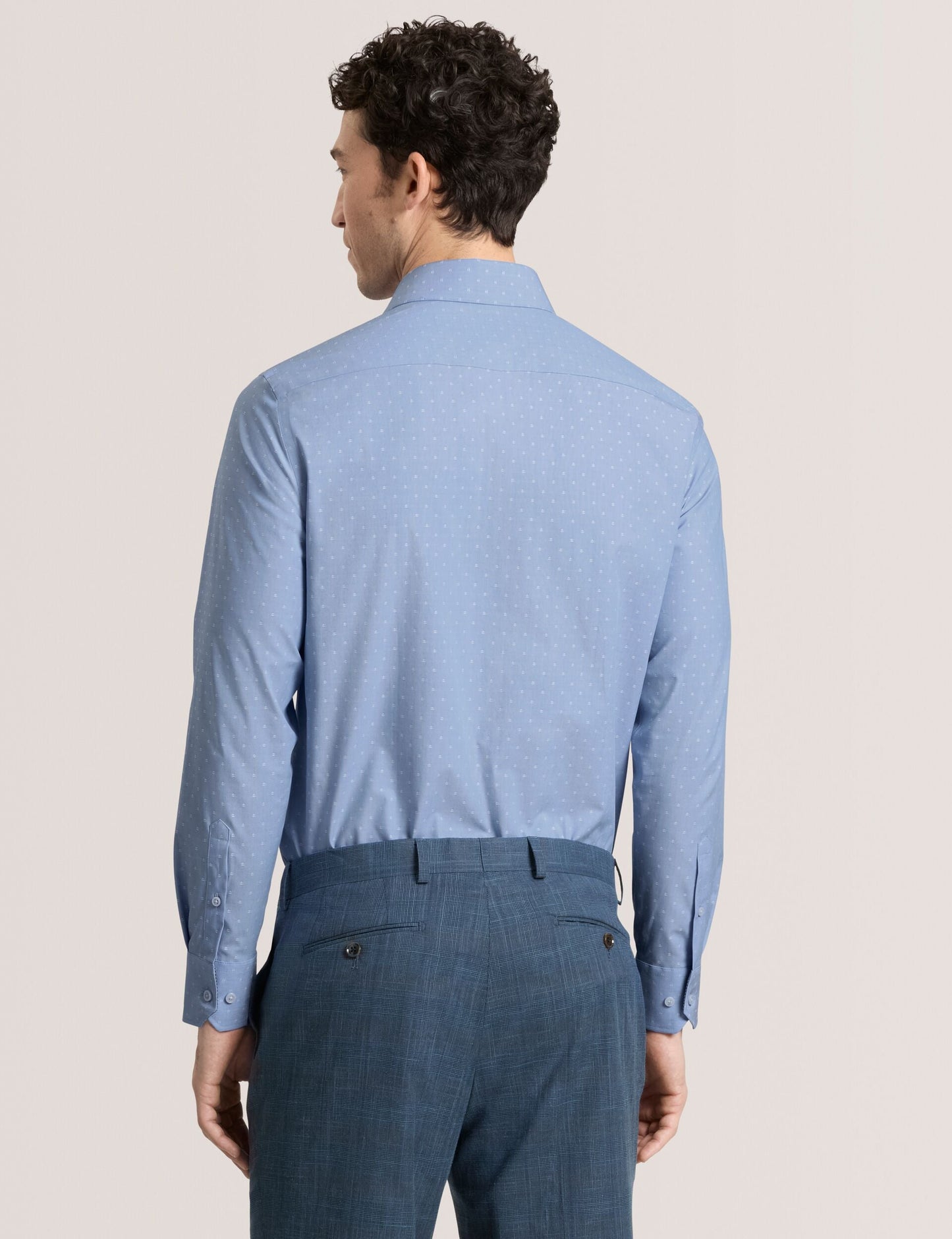 Ted Baker NANTUCKET Dobby Stretch Cotton Slim Fit Shirt