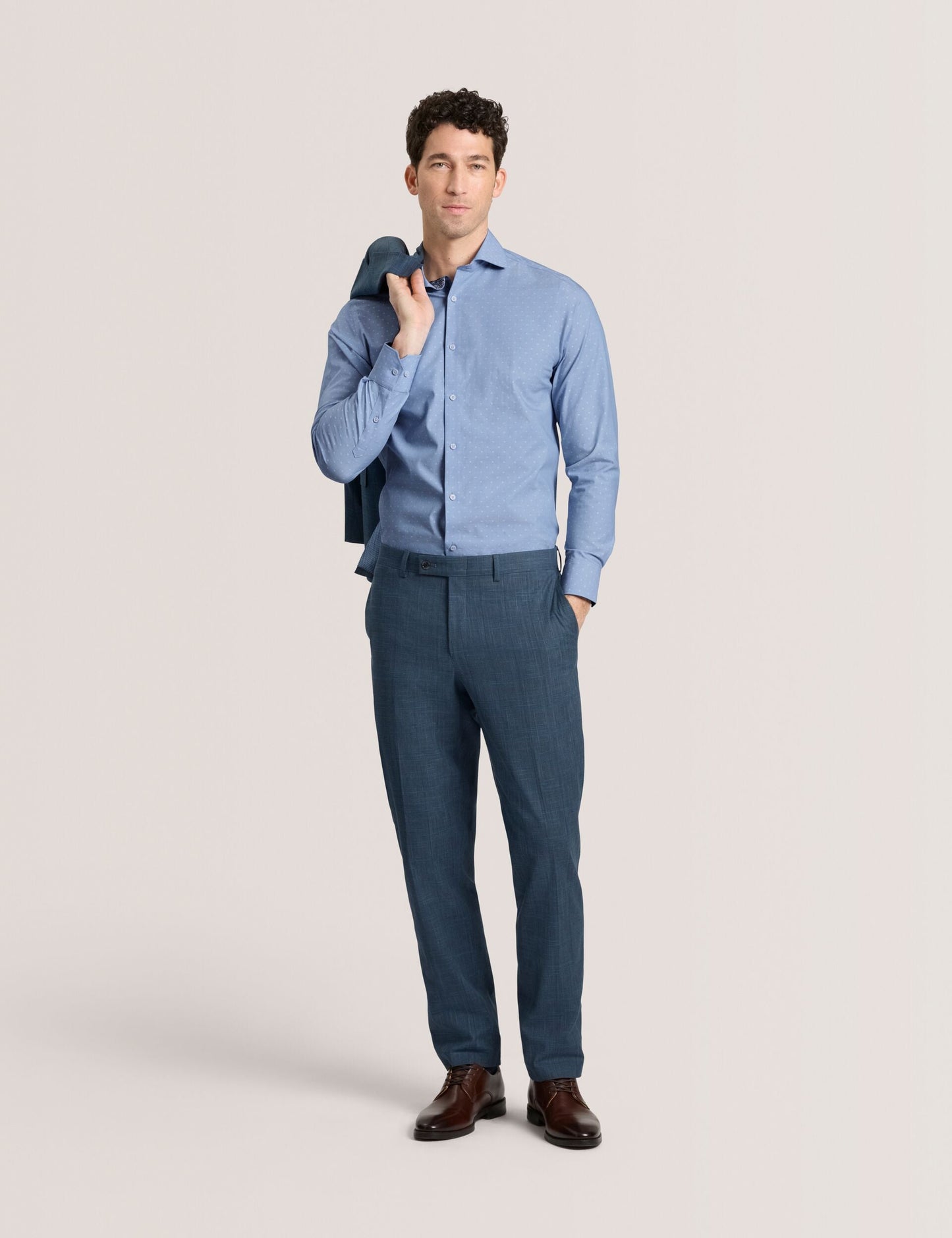 Ted Baker NANTUCKET Dobby Stretch Cotton Slim Fit Shirt