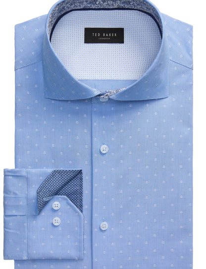 Ted Baker NANTUCKET Dobby Stretch Cotton Slim Fit Shirt