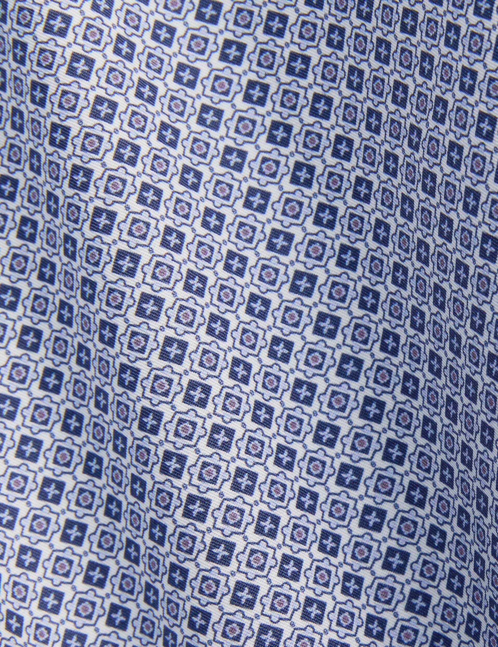 Ted Baker NANTUCKET Geo Print Stretch Cotton Slim Fit Shirt