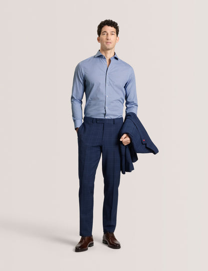 Ted Baker NANTUCKET Geo Print Stretch Cotton Slim Fit Shirt