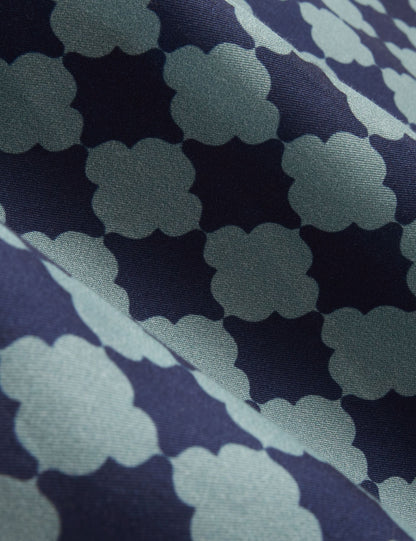 Ted Baker IBICUI Tile Print Tencel Short Sleeve Shirt