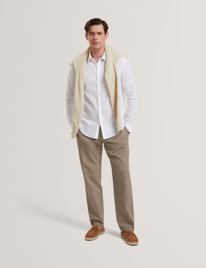 Ted Baker PRYNN Linen Cotton Woven Long Sleeve Shirt