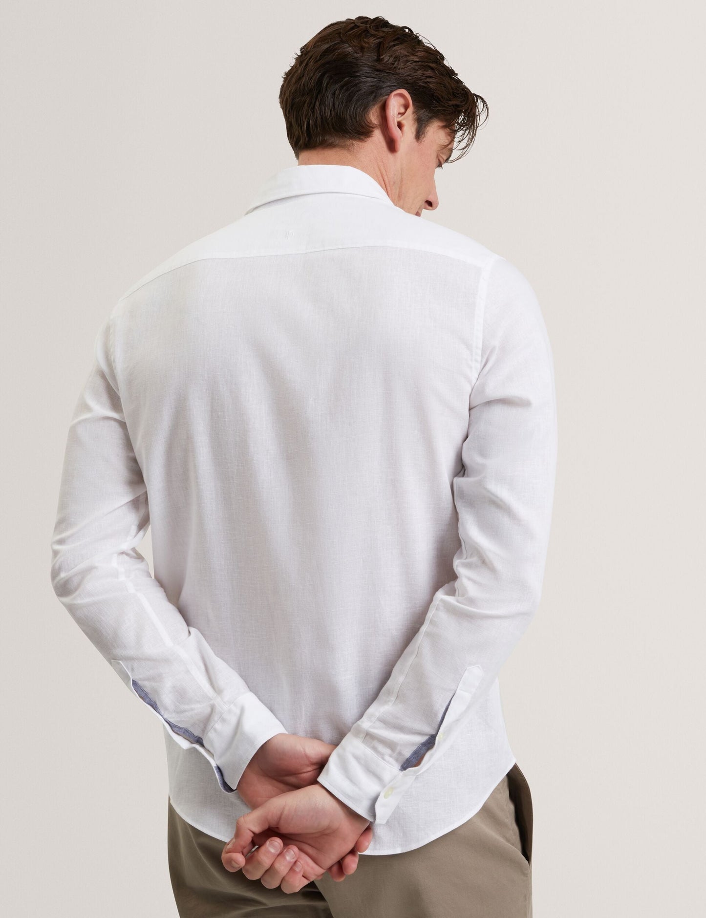 Ted Baker PRYNN Linen Cotton Woven Long Sleeve Shirt