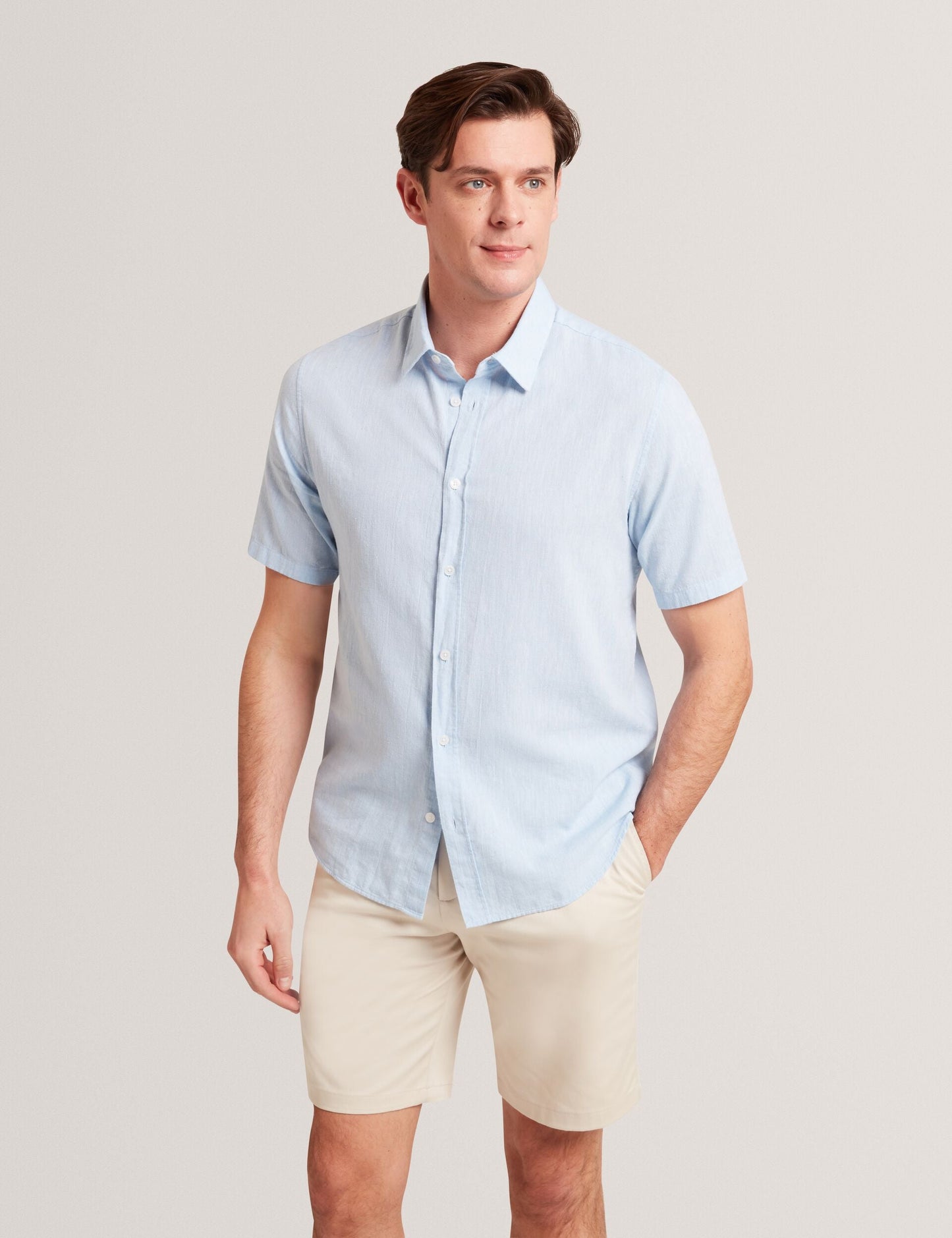 Ted Baker WRYTE Short Sleeve Linen Cotton Woven Shirt