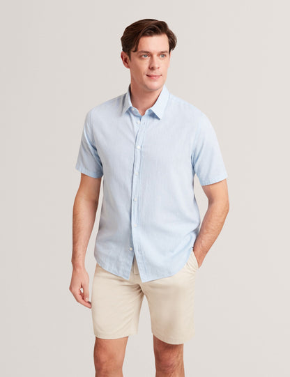 Ted Baker WRYTE Short Sleeve Linen Cotton Woven Shirt