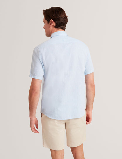 Ted Baker WRYTE Short Sleeve Linen Cotton Woven Shirt