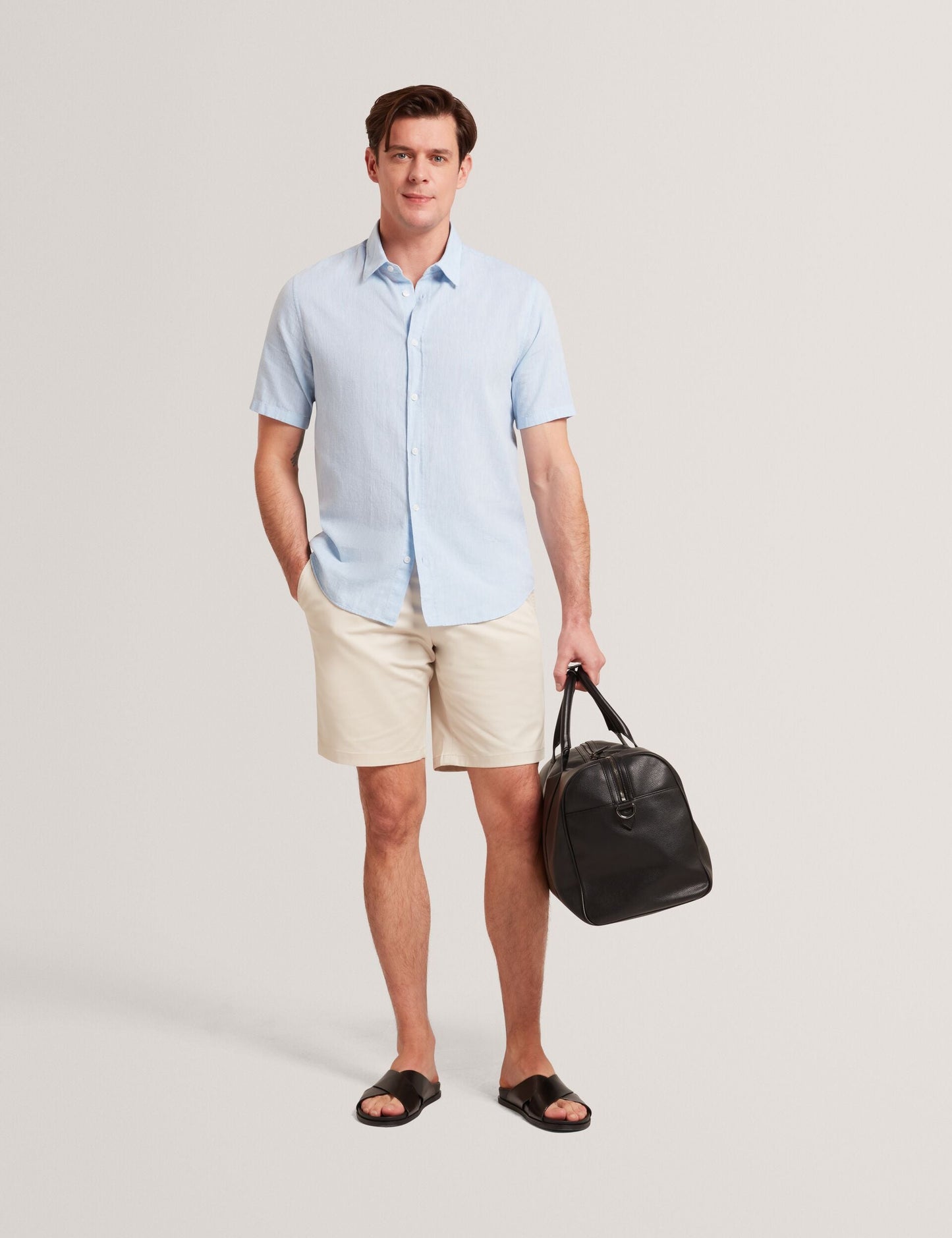 Ted Baker WRYTE Short Sleeve Linen Cotton Woven Shirt
