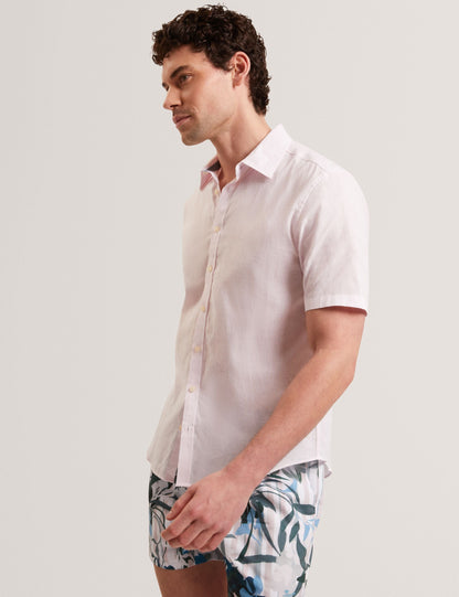 Ted Baker WRYTE Short Sleeve Linen Cotton Woven Shirt