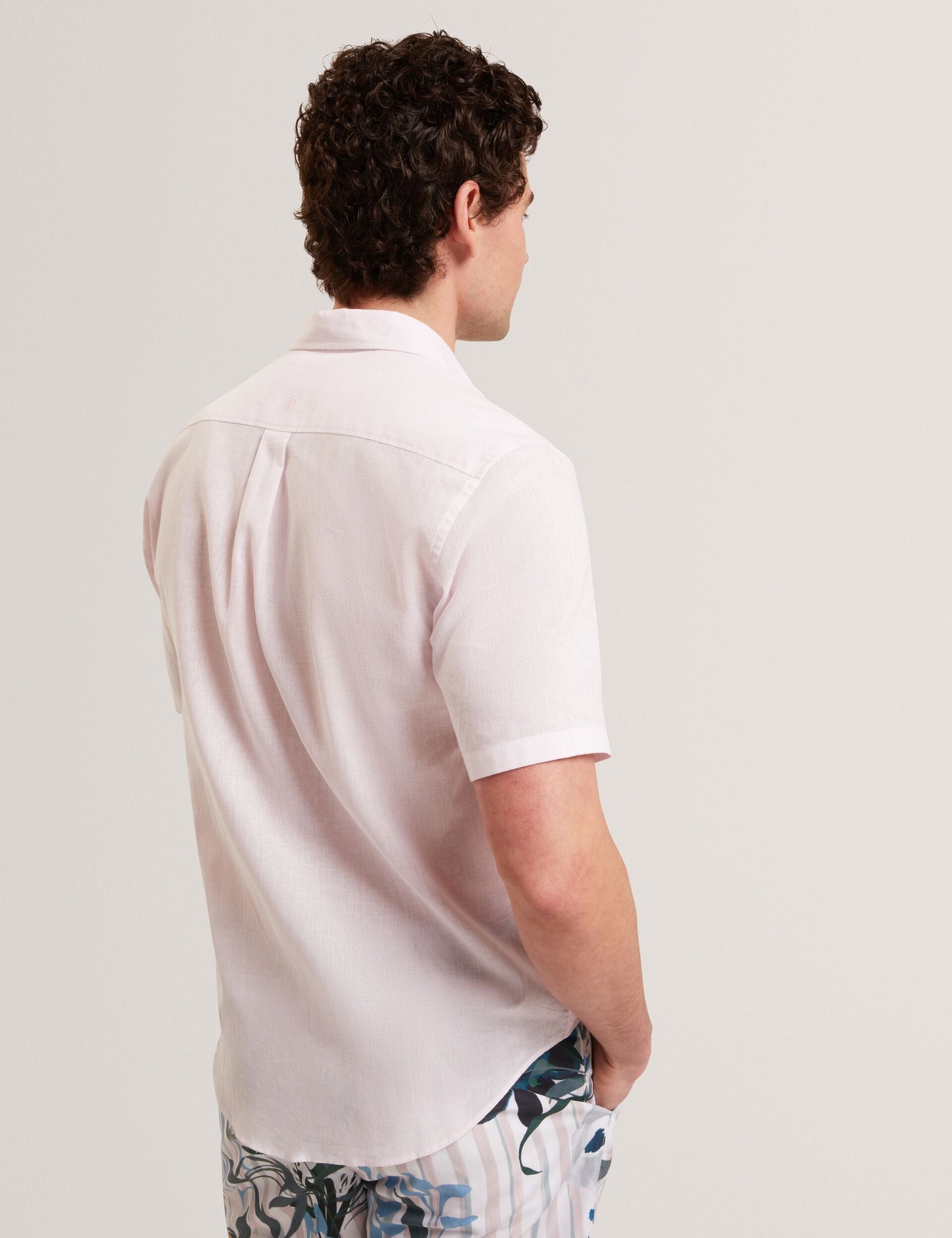 Ted Baker WRYTE Short Sleeve Linen Cotton Woven Shirt