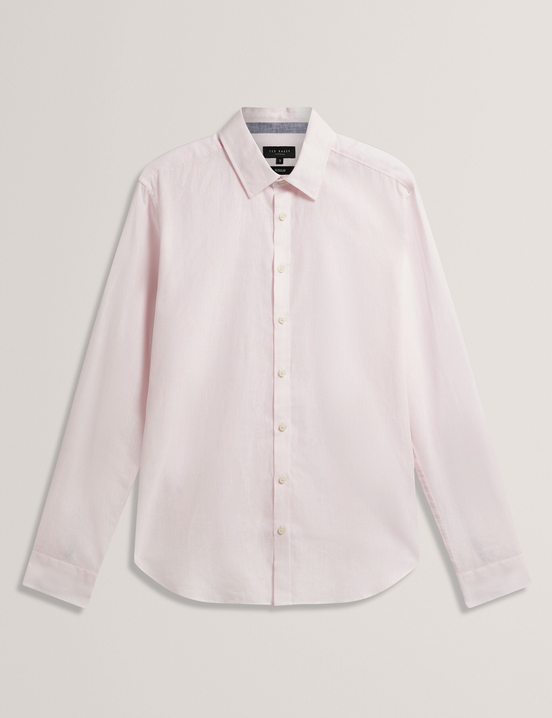 Ted Baker PRYNN Linen Cotton Woven Long Sleeve Shirt