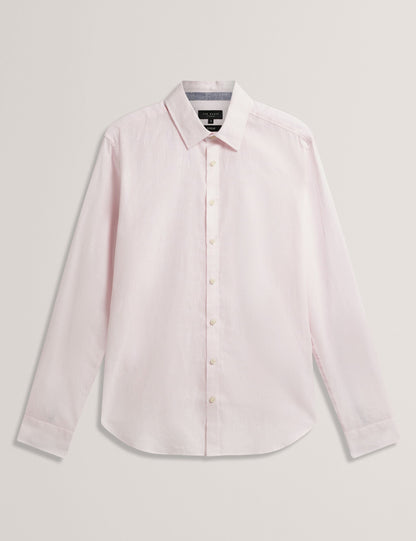 Ted Baker PRYNN Linen Cotton Woven Long Sleeve Shirt