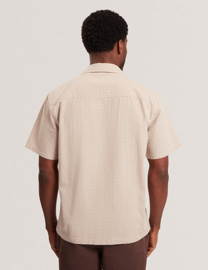 Ted Baker MERRIK Relaxed Geo Stitch Short Sleeve Shirt