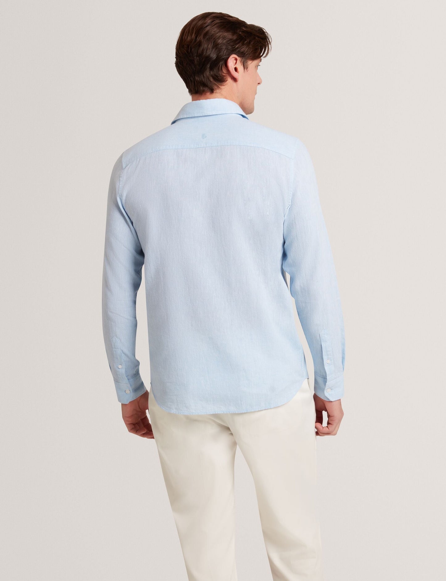 Ted Baker PRYNN Linen Cotton Woven Long Sleeve Shirt