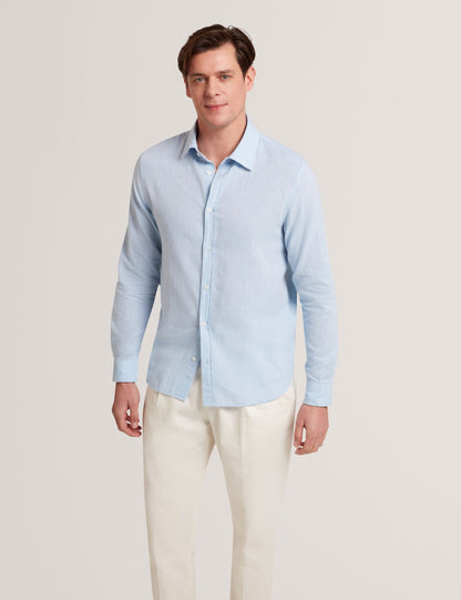 Ted Baker PRYNN Linen Cotton Woven Long Sleeve Shirt