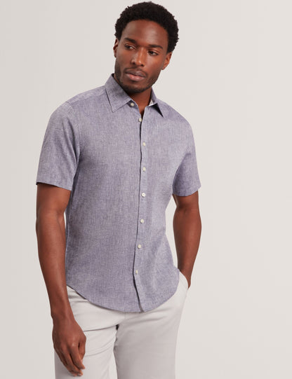 Ted Baker WRYTE Short Sleeve Linen Cotton Woven Shirt