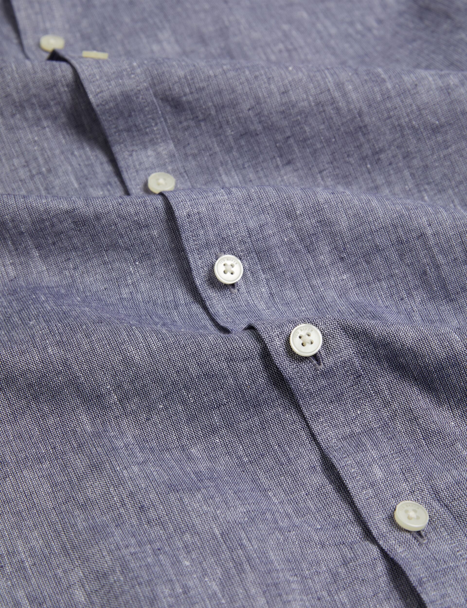 Ted Baker WRYTE Short Sleeve Linen Cotton Woven Shirt