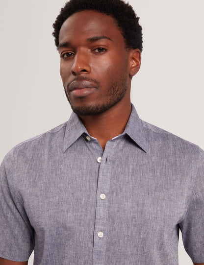 Ted Baker WRYTE Short Sleeve Linen Cotton Woven Shirt