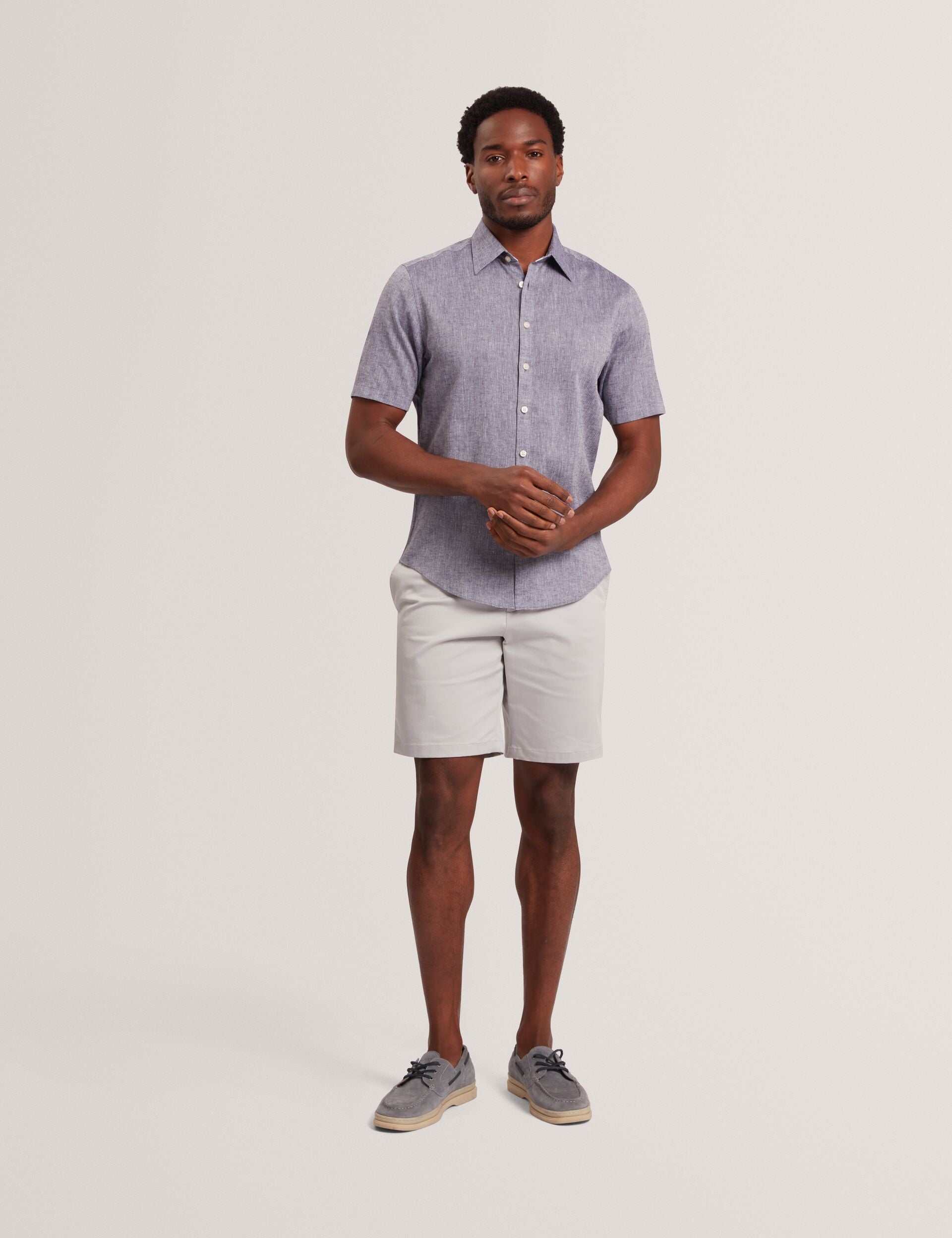 Ted Baker WRYTE Short Sleeve Linen Cotton Woven Shirt