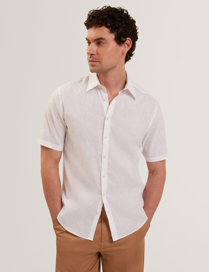 Ted Baker WRYTE Short Sleeve Linen Cotton Woven Shirt