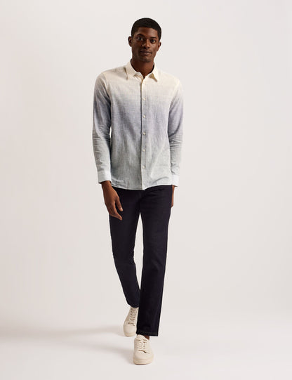Ted Baker ACKLEY Ombre Woven Long Sleeve Shirt