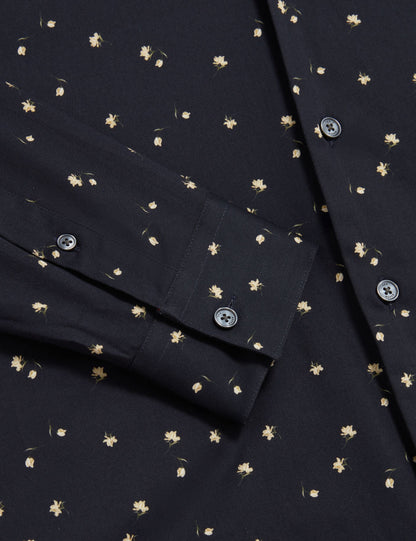 Ted Baker ISKRAN Ditsy Blooms Slim Long Sleeve Shirt