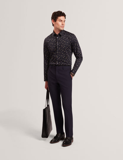 Ted Baker ISKRAN Ditsy Blooms Slim Long Sleeve Shirt