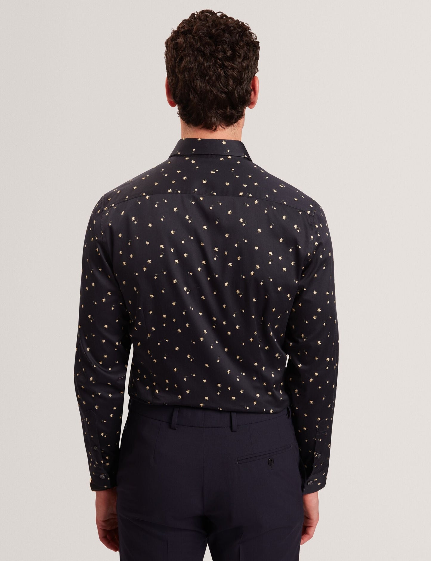 Ted Baker ISKRAN Ditsy Blooms Slim Long Sleeve Shirt