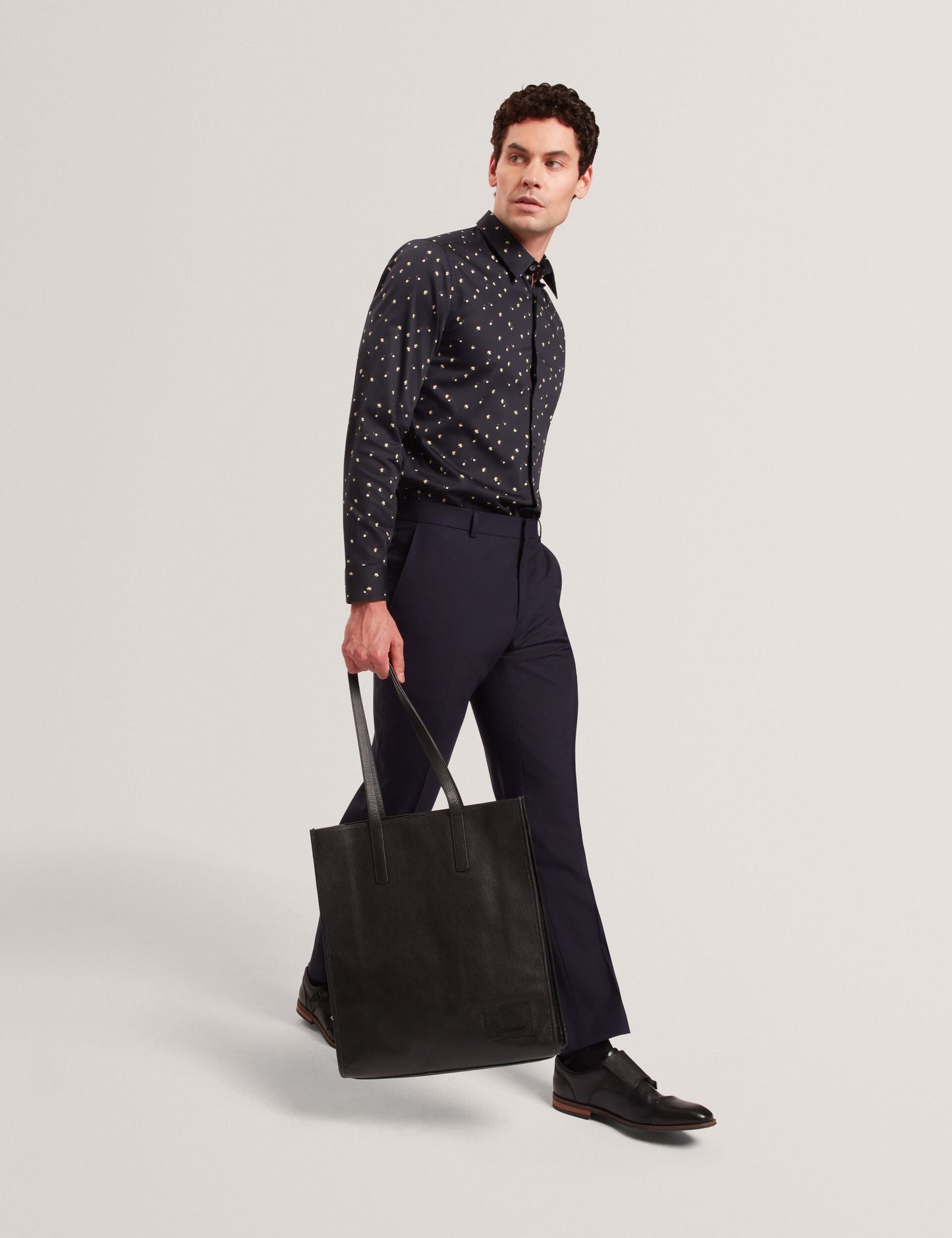 Ted Baker ISKRAN Ditsy Blooms Slim Long Sleeve Shirt