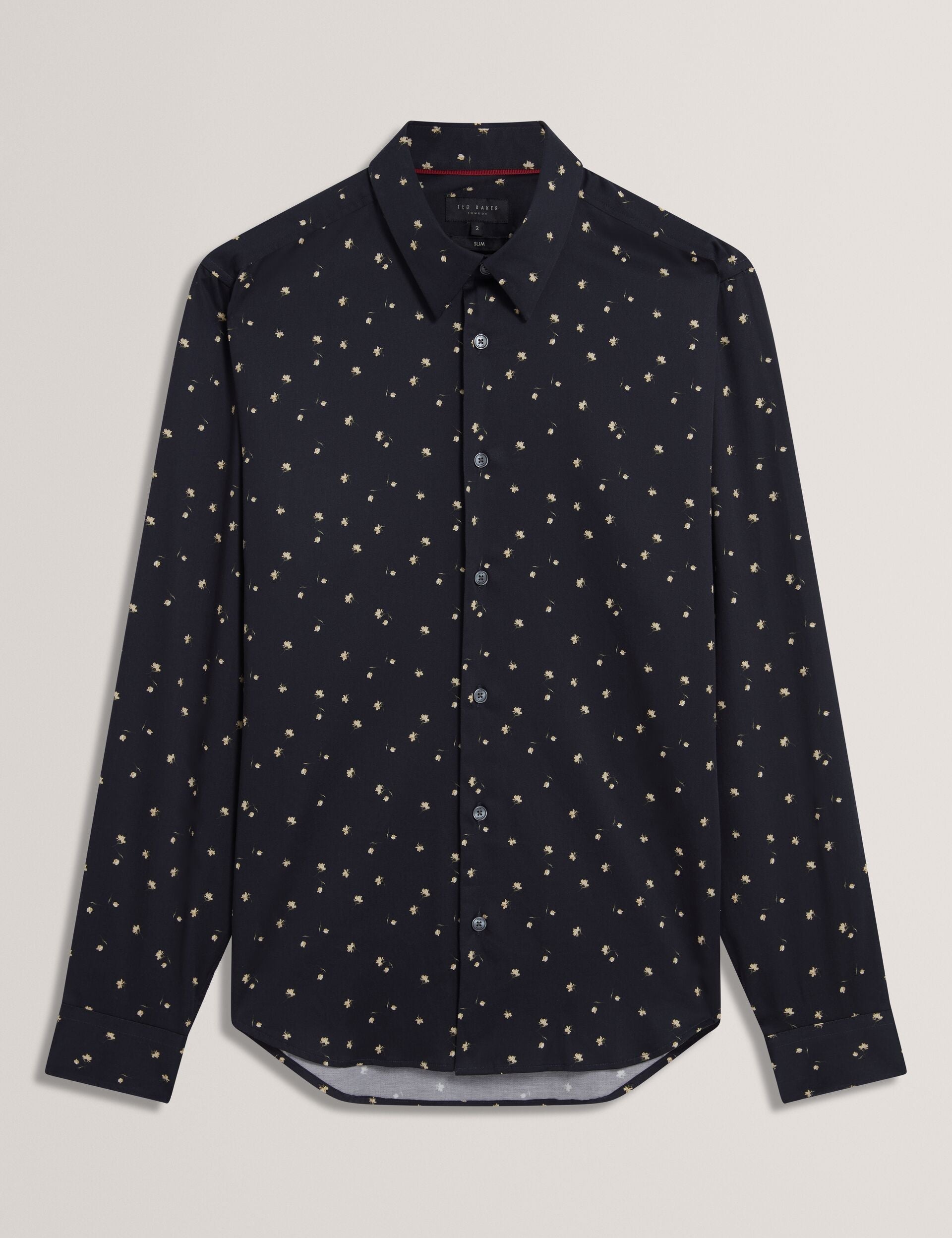 Ted Baker ISKRAN Ditsy Blooms Slim Long Sleeve Shirt