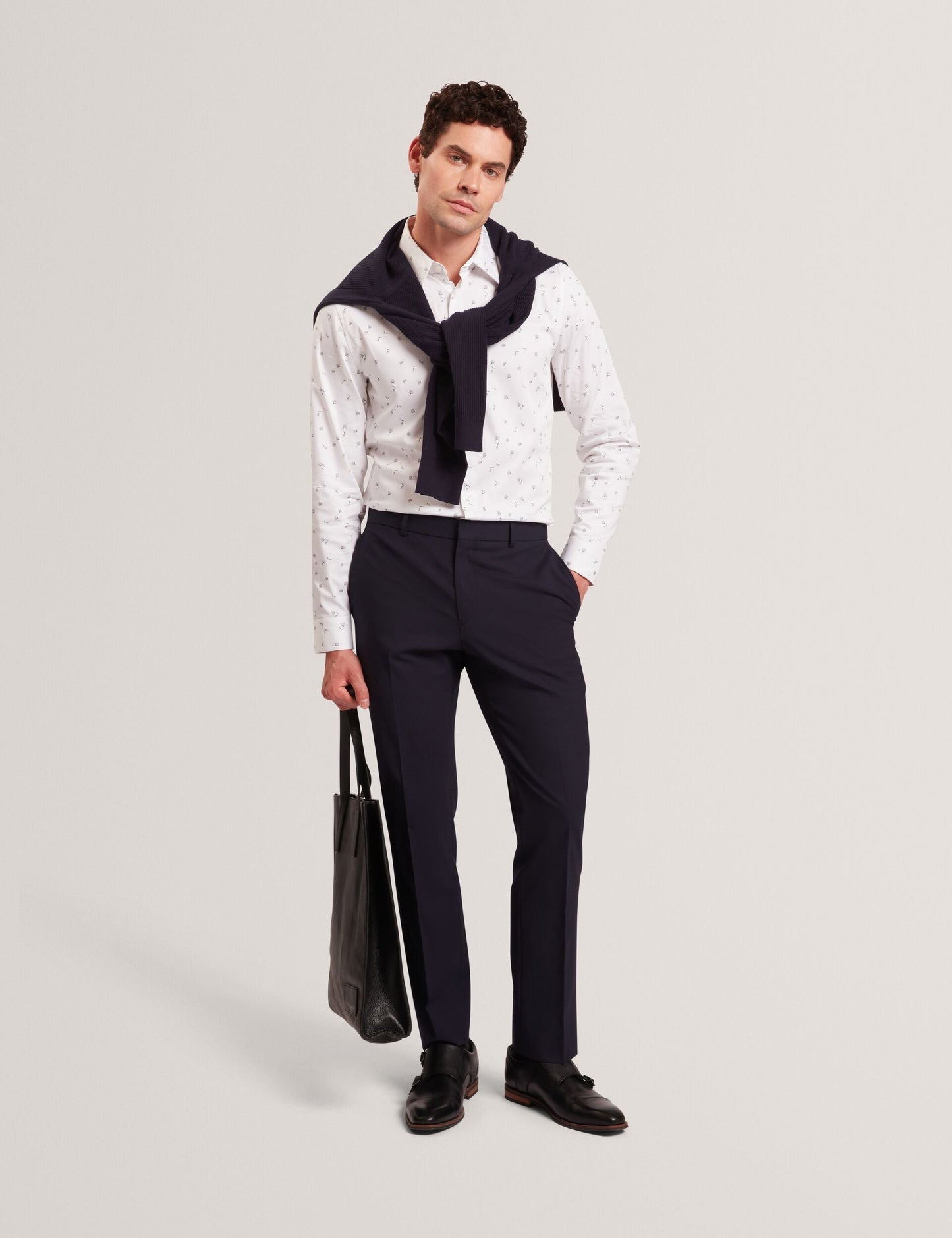 Ted Baker ISKRAN Ditsy Blooms Slim Long Sleeve Shirt