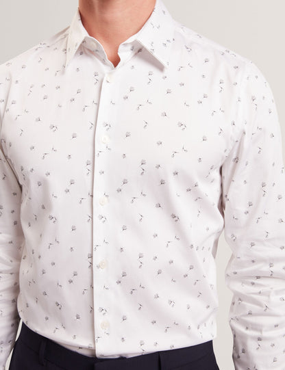 Ted Baker ISKRAN Ditsy Blooms Slim Long Sleeve Shirt