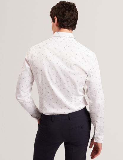 Ted Baker ISKRAN Ditsy Blooms Slim Long Sleeve Shirt
