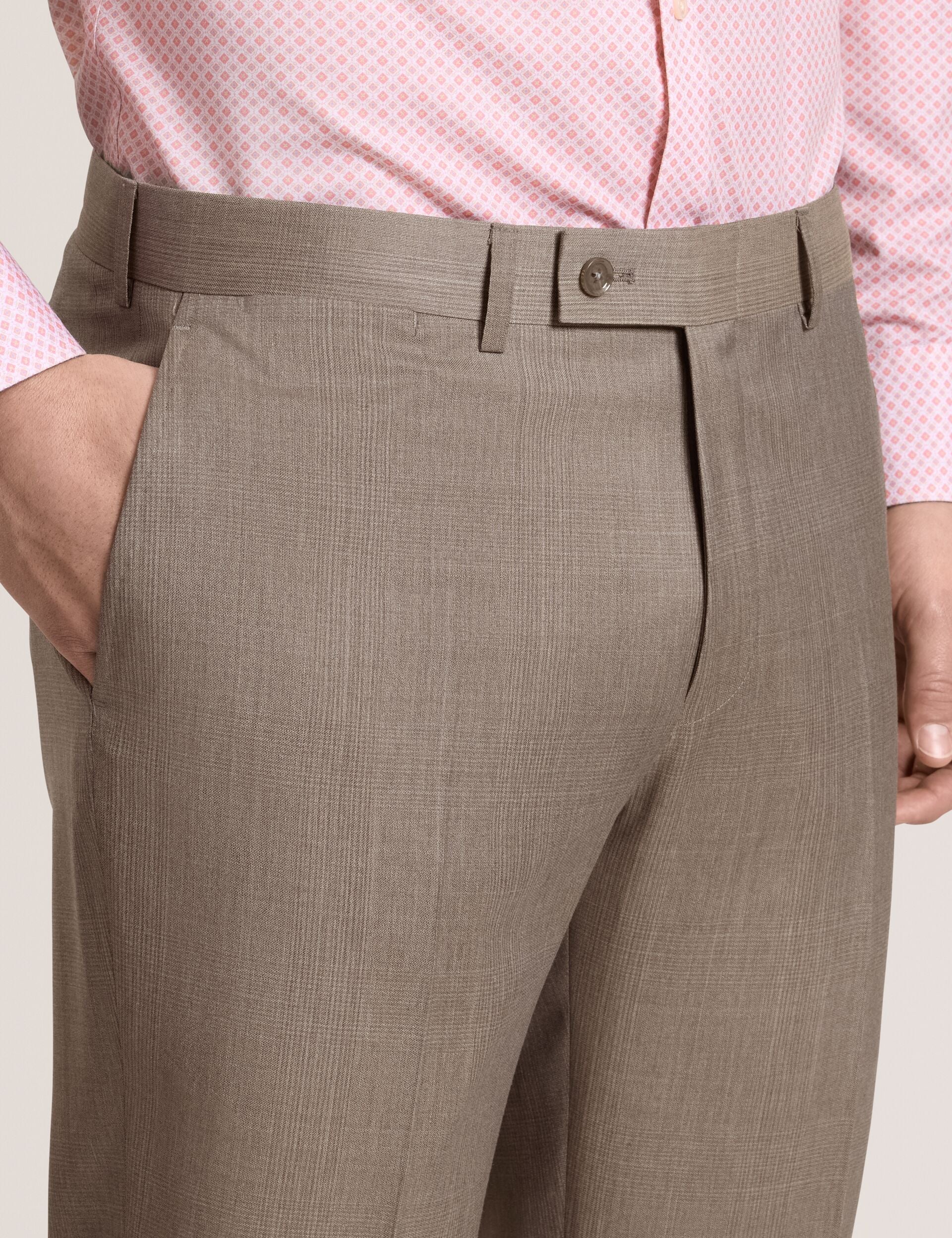 Ted Baker WINTER Subtle Check Modern Fit Wool Suit Pants