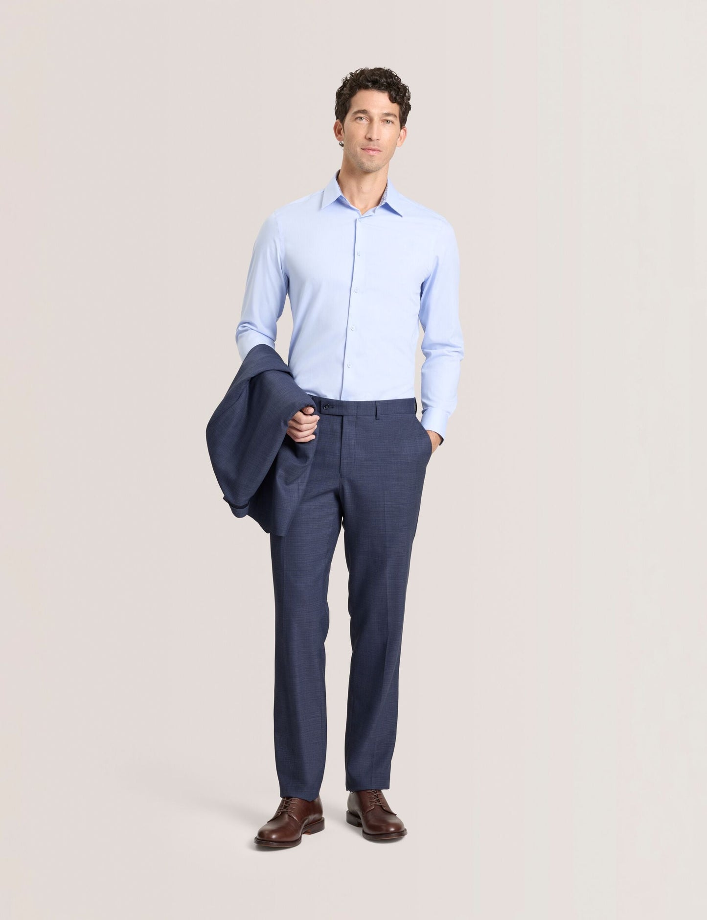 Ted Baker WINTER Textured Modern Fit Wool Suit Pants
