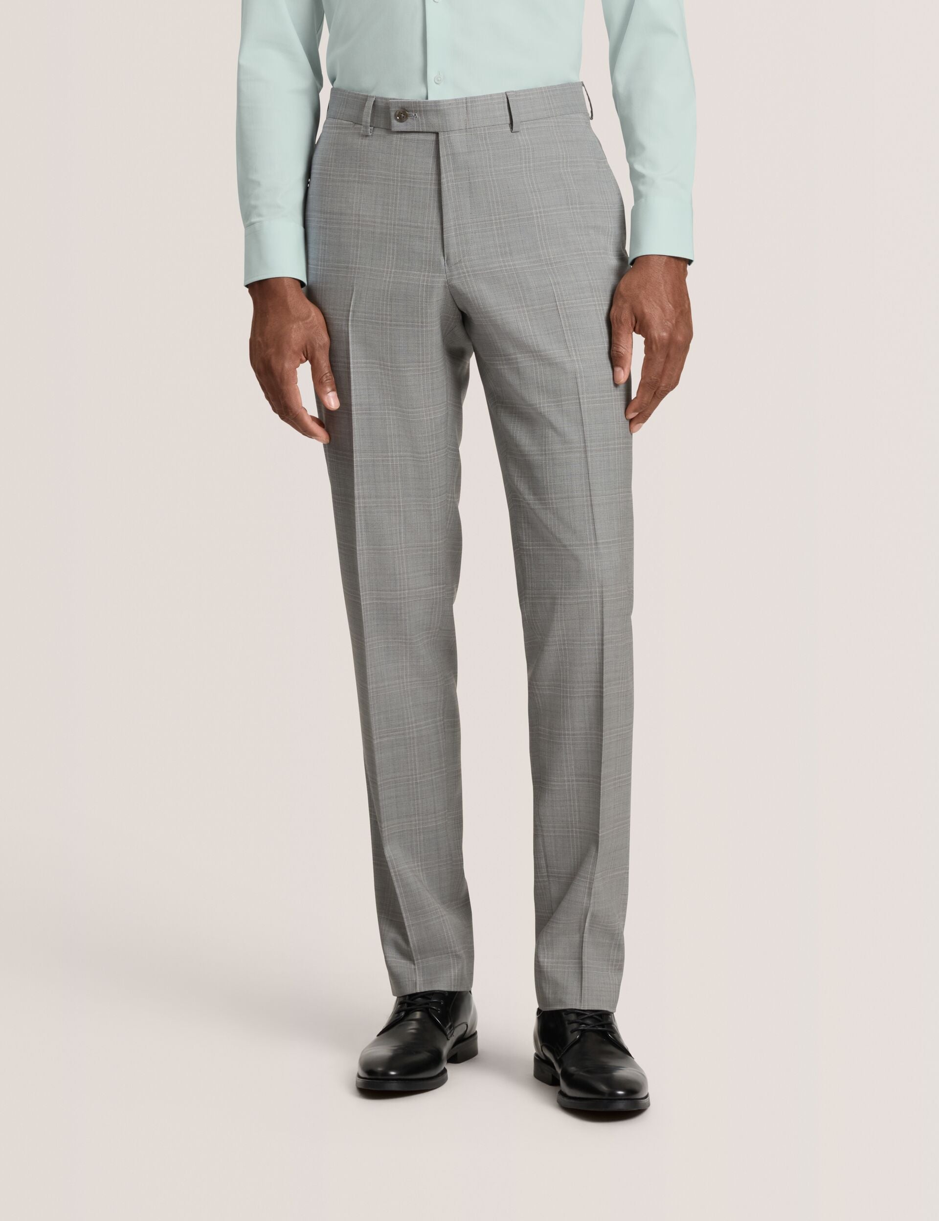 Ted Baker WINTER Soft Check Wool Modern Fit Suit Pants