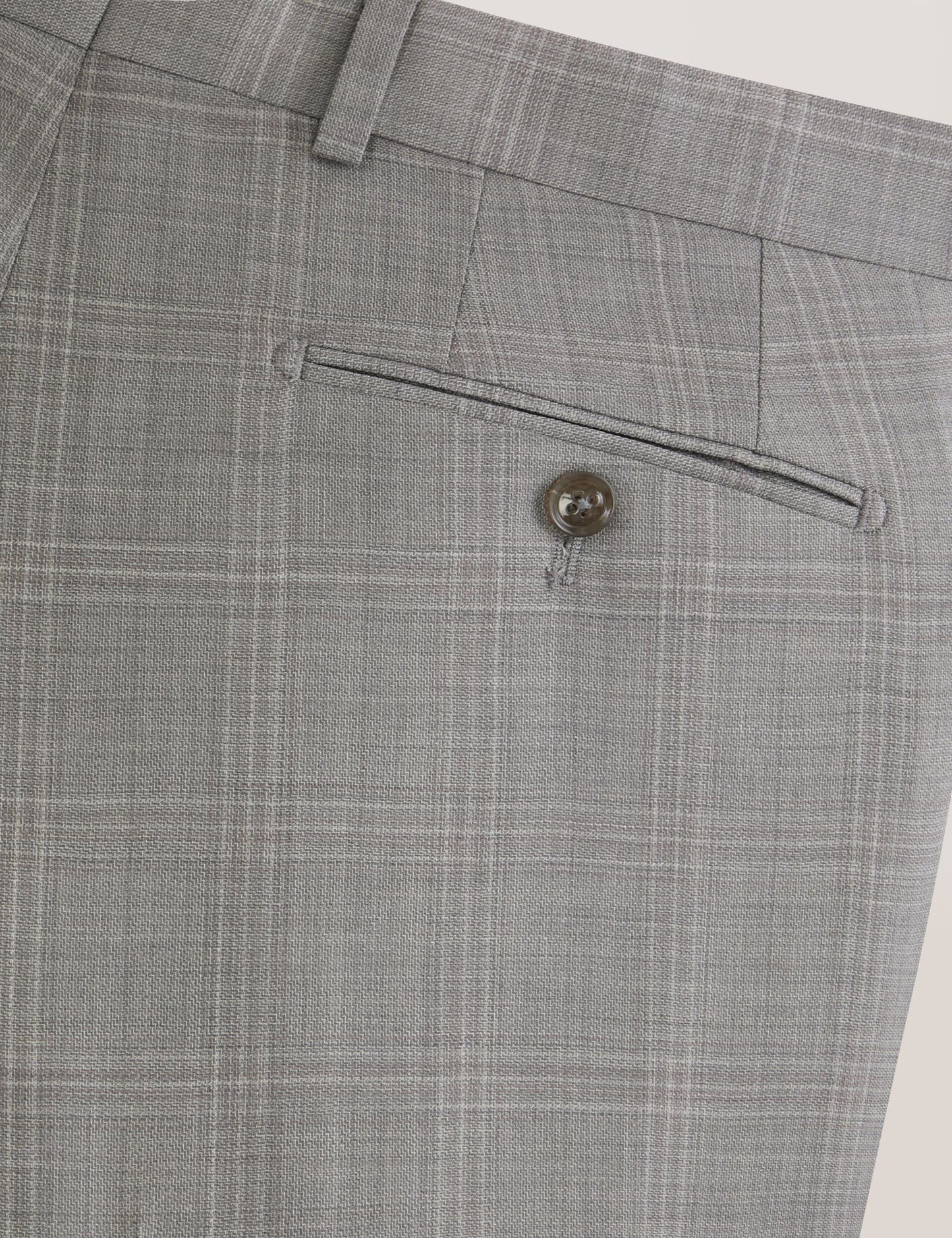 Ted Baker WINTER Soft Check Wool Modern Fit Suit Pants