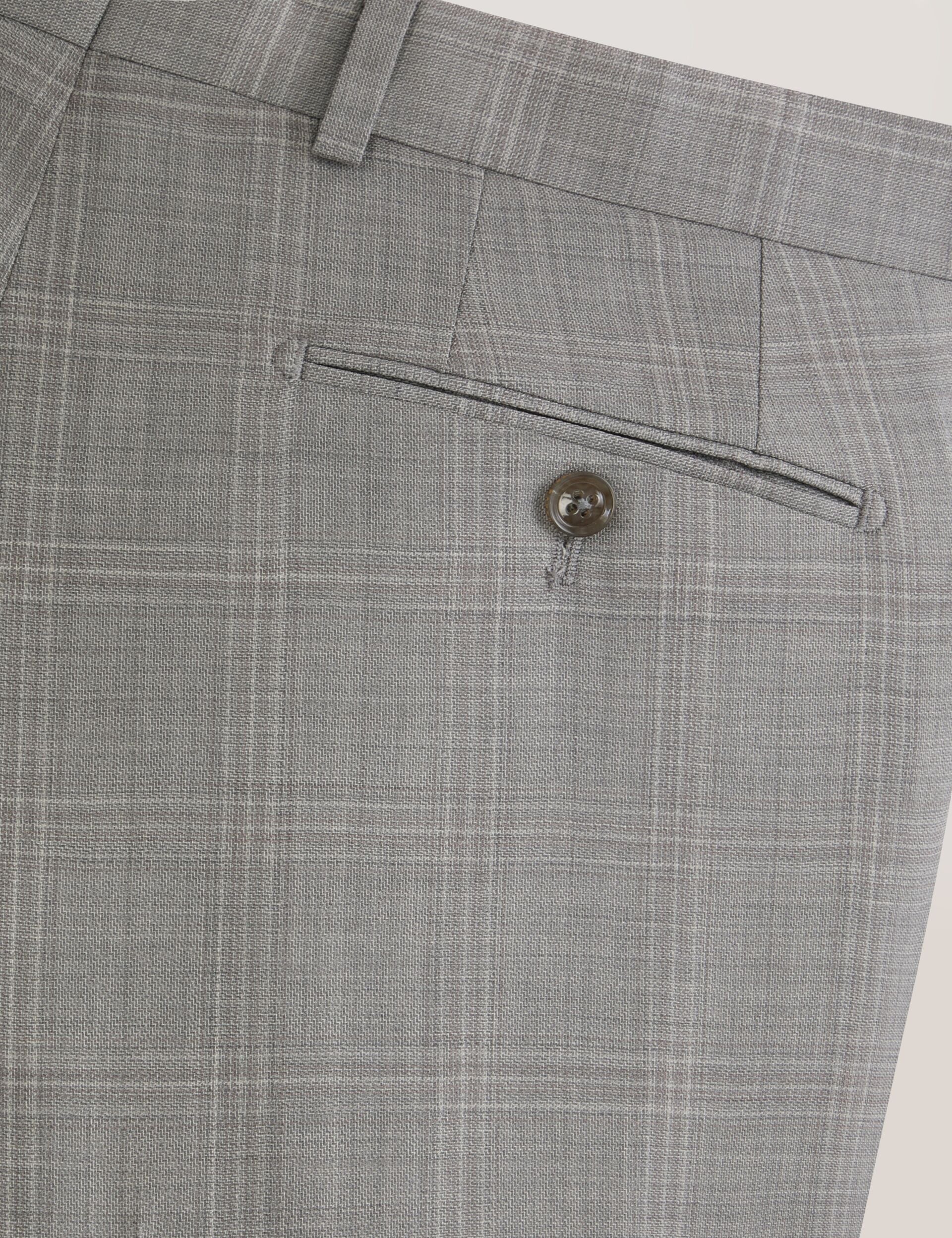 Ted Baker WINTER Soft Check Wool Modern Fit Suit Pants