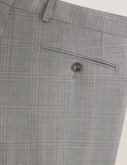 Ted Baker WINTER Soft Check Wool Modern Fit Suit Pants
